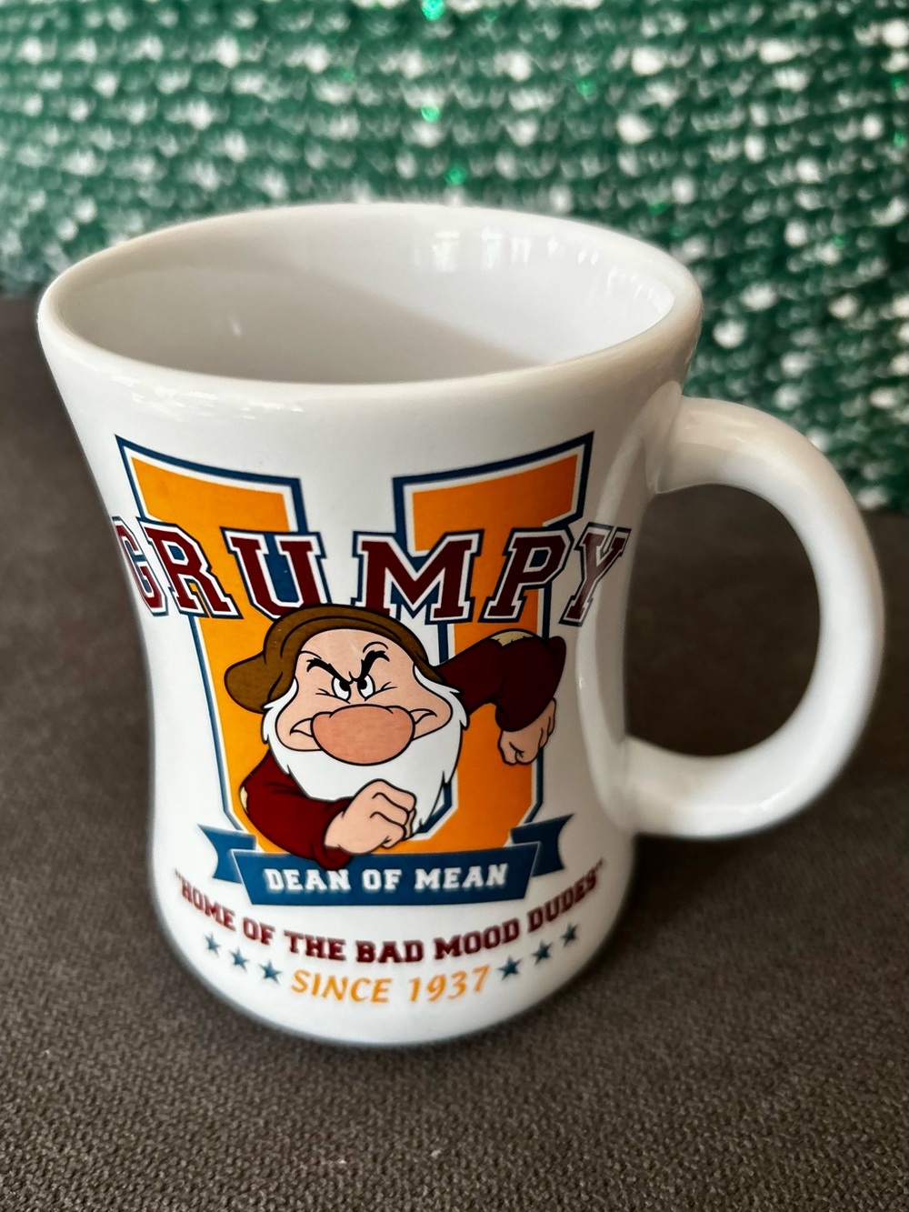 Authentic Disney Store Exclusive Grumpy "Dean of Mean" University Coffee Mug - Picture 3 of 8